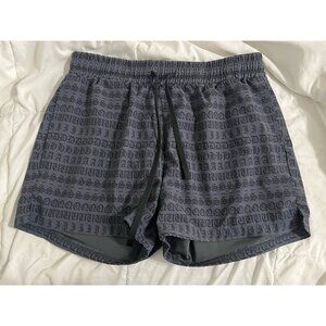 Squidhaus Shorts 3" Medium Gray Dark All Over Print Elastic Drawstring Lined